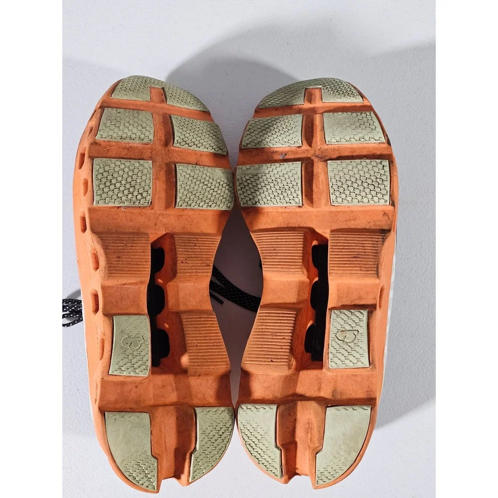 On Cloudmonster Running Shoes Mens 11 Grey Orange CloudTec Sneakers 61.98656